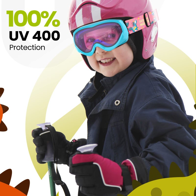 OutdoorMaster Kids Ski Goggles, Snow Goggles for Boys & Girls with 100% UV Protection - VLT 46.1% - Image 3